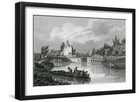 Osney Lock-J and HS Storer-Framed Art Print