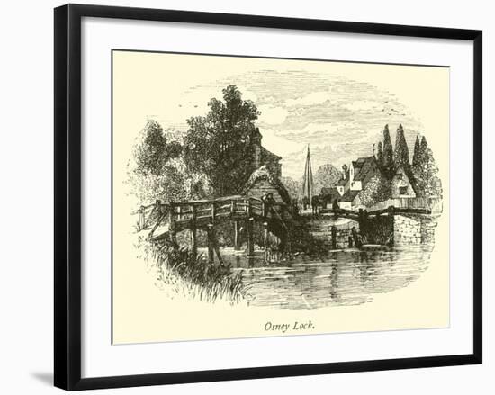 Osney Lock-null-Framed Giclee Print