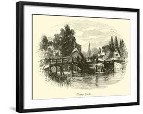 Osney Lock-null-Framed Giclee Print