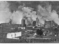 Part of the City During the Fire Which Followed the Earthquake-Ossen & Atchison-Framed Stretched Canvas