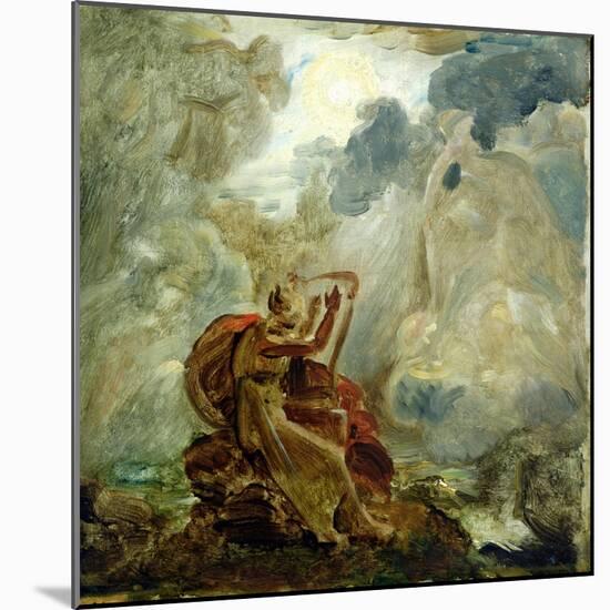 Ossian Conjures up the Spirits with His Harp on the Banks of the River of Lorca, circa 1811-Francois Gerard-Mounted Giclee Print