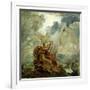 Ossian Conjures up the Spirits with His Harp on the Banks of the River of Lorca, circa 1811-Francois Gerard-Framed Giclee Print