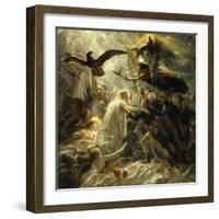 Ossian Receives Heroes of the Republic, c.1801-Anne-Louis Girodet de Roussy-Trioson-Framed Giclee Print