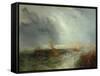 Ostend, 1844-J. M. W. Turner-Framed Stretched Canvas