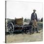 Ostend (Belgium), Dog-Pulled Cart-Leon, Levy et Fils-Stretched Canvas