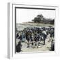 Ostend (Belgium), the Beach and the Kursaal, Circa 1880-Leon, Levy et Fils-Framed Photographic Print