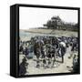 Ostend (Belgium), the Beach and the Kursaal, Circa 1880-Leon, Levy et Fils-Framed Stretched Canvas