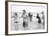 Ostend Seaside, Five Striped Bathers, c.1900-Andrew Pitcairn-knowles-Framed Giclee Print