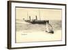 Ostende, Fährschiff Läuft An, Segelboot 077-null-Framed Giclee Print