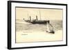 Ostende, Fährschiff Läuft An, Segelboot 077-null-Framed Giclee Print