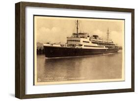 Ostende, Fährschiff Prince Baudouin Am Hafen-null-Framed Giclee Print