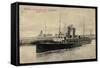 Ostende, Malle Jan Breydel Sortant Le Port, Paquebot-null-Framed Stretched Canvas