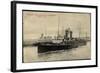 Ostende, Malle Jan Breydel Sortant Le Port, Paquebot-null-Framed Giclee Print