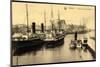 Ostende Westflandern, Le Port Et La Gare Maritime-null-Mounted Giclee Print