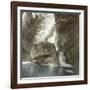 Osteno (Italy), Inside of the Cave, on Lake Lugano, Circa 1890-Leon, Levy et Fils-Framed Photographic Print