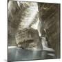 Osteno (Italy), Inside of the Cave, on Lake Lugano, Circa 1890-Leon, Levy et Fils-Mounted Photographic Print