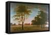 Osterley House and Park at Evening-William Hannan-Framed Stretched Canvas