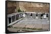 Ostia Antica. Latrine at the Domus of Triclini, Headquarters of the Guild of Builders. 2nd…-null-Framed Stretched Canvas