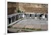 Ostia Antica. Latrine at the Domus of Triclini, Headquarters of the Guild of Builders. 2nd…-null-Framed Giclee Print