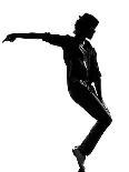 Full Length Silhouette Of A Young Man Dancer Dancing Funky Hip Hop R And B-OSTILL-Art Print