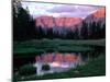 Ostler Peak at Sunset, Stillwater Fork of Bear River Drainage, High Uintas Wilderness, Utah, USA-Scott T. Smith-Mounted Photographic Print