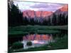 Ostler Peak at Sunset, Stillwater Fork of Bear River Drainage, High Uintas Wilderness, Utah, USA-Scott T. Smith-Mounted Photographic Print