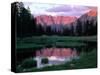 Ostler Peak at Sunset, Stillwater Fork of Bear River Drainage, High Uintas Wilderness, Utah, USA-Scott T. Smith-Stretched Canvas