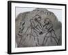 Ostrakon Showing Fight Scene, New Kingdom-null-Framed Giclee Print