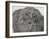 Ostrakon Showing Fight Scene, New Kingdom-null-Framed Giclee Print