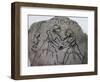 Ostrakon Showing Fight Scene, New Kingdom-null-Framed Giclee Print