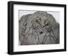 Ostrakon Showing Fight Scene, New Kingdom-null-Framed Giclee Print