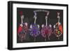 Ostrich, Can Can Troupe-Fab Funky-Framed Art Print