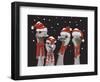 Ostrich, Christmas Gals-Fab Funky-Framed Art Print