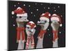 Ostrich, Christmas Gals-Fab Funky-Mounted Art Print