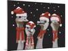 Ostrich, Christmas Gals-Fab Funky-Mounted Art Print