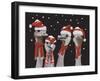 Ostrich, Christmas Gals-Fab Funky-Framed Art Print