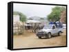 Ostrich Farm in Oudtshoorn, Little Karoo, South Affrica-Fraser Hall-Framed Stretched Canvas