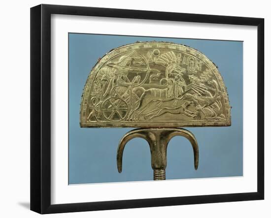 Ostrich-Feather Fan from the Tomb of Tutankhamun (circa 1370-1352 BC) New Kingdom-null-Framed Giclee Print