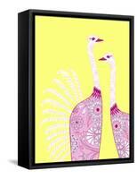 Ostrich Girls-null-Framed Stretched Canvas