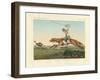 Ostrich Hunting-null-Framed Giclee Print