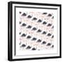 Ostrich Pattern-Cat Coquillette-Framed Giclee Print