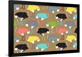 Ostrich Socks-Joanne Paynter Design-Framed Giclee Print