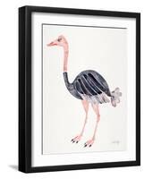 Ostrich-Cat Coquillette-Framed Giclee Print