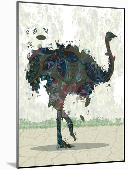 Ostrich-Teofilo Olivieri-Mounted Giclee Print