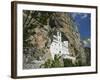 Ostrog Monastery Built into Mountain, Montenegro-Walter Bibikow-Framed Photographic Print