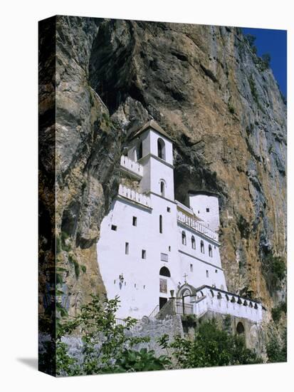 Ostrog Monastery, Tramontana, Montenegro, Europe-Stuart Black-Stretched Canvas