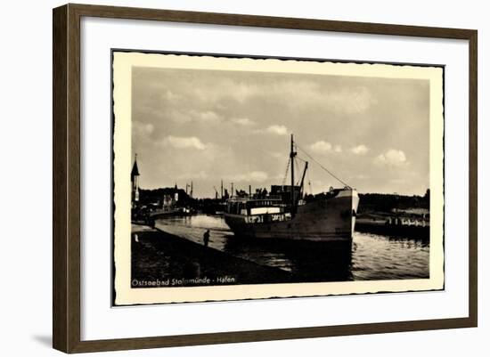 Ostseebad Stolpmünde, Blick Auf Den Hafen, Thea-null-Framed Giclee Print