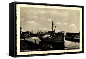 Ostseebad Stolpmünde, Blick Auf Den Hafen, Thea-null-Framed Stretched Canvas