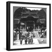 Osua Temple, Nagasaki, Japan, 1901-BL Singley-Framed Photographic Print