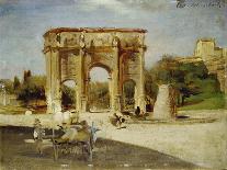 The Arch of Constantine, Rome, 1882-Oswald Achenbach-Giclee Print